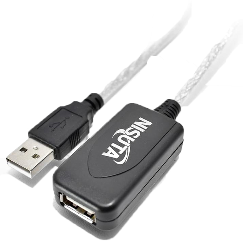 Cable Extension Usb 5Mts Nisuta Ns-Caexusch Negro